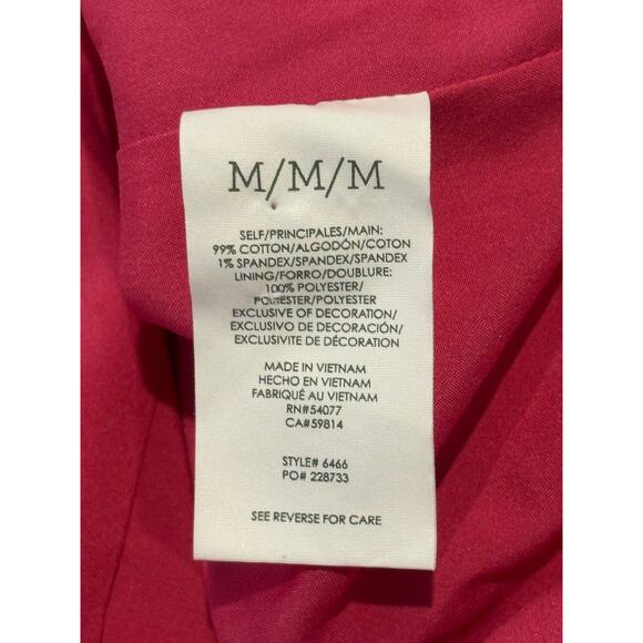 CAbi Tweed Ballroom Blazer Jacket 6466 Women's Medium Pink Full Zip Barbiecore - Picture 10 of 11